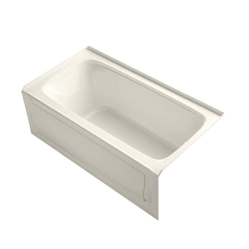 Bancroft 60" x 32" Air Bathtub, Biscuit, Gauche