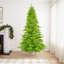 Lime Fir Artificial Christmas Tree withLED Lime Lights with Stand-1180813165-1121411053