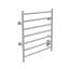 Chauffe-serviettes électrique mural 24 po x 27 po Kontour Linear - nickel brossé, câblé -32283762-24005007-23986132