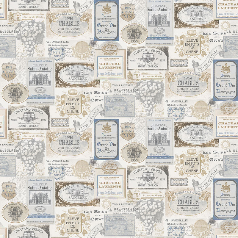 Angelos 1000cm x 53cm Matte Paste the Wall Wallpaper Roll, Blue
