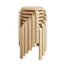 Ensemble de tabourets empilables en bois cintré de 6 po, 18 po, empilables et sans dossier