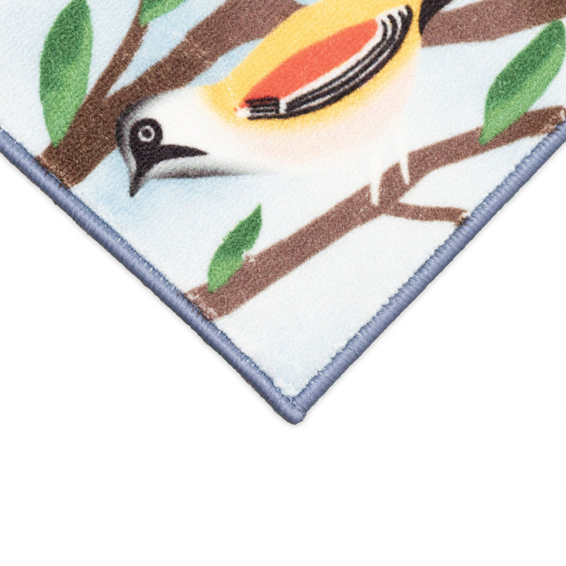Balham Birds And Branches Indoor Mat, Rectangle 2'4" x 3'11"