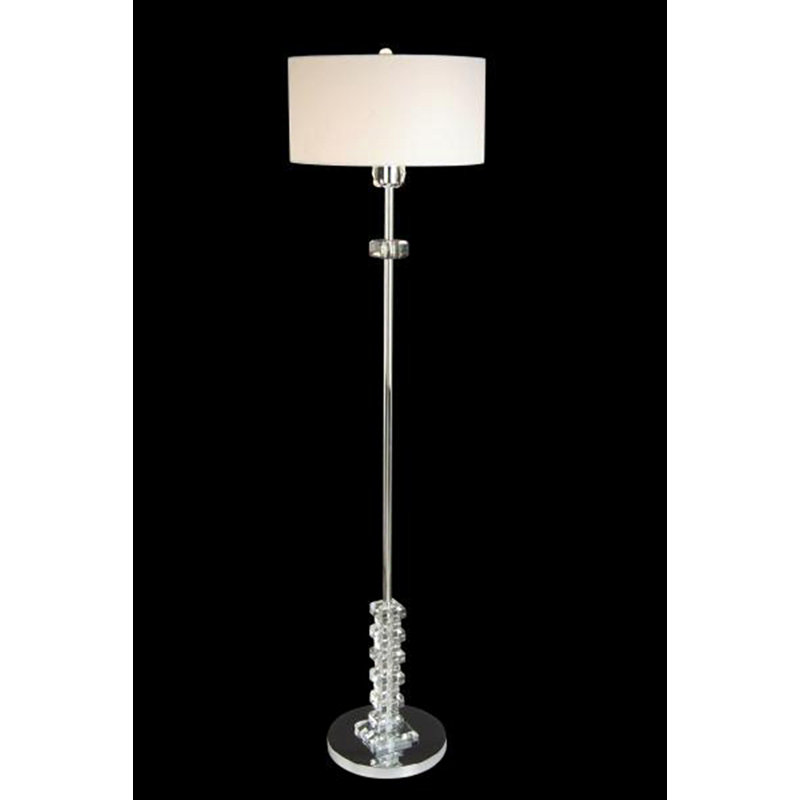 Transitional 1 Light Chrome Floor Lamp