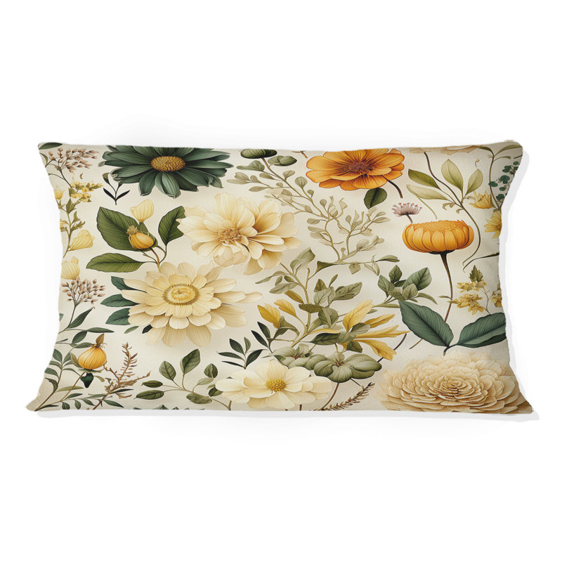 Floral Throw Pillow