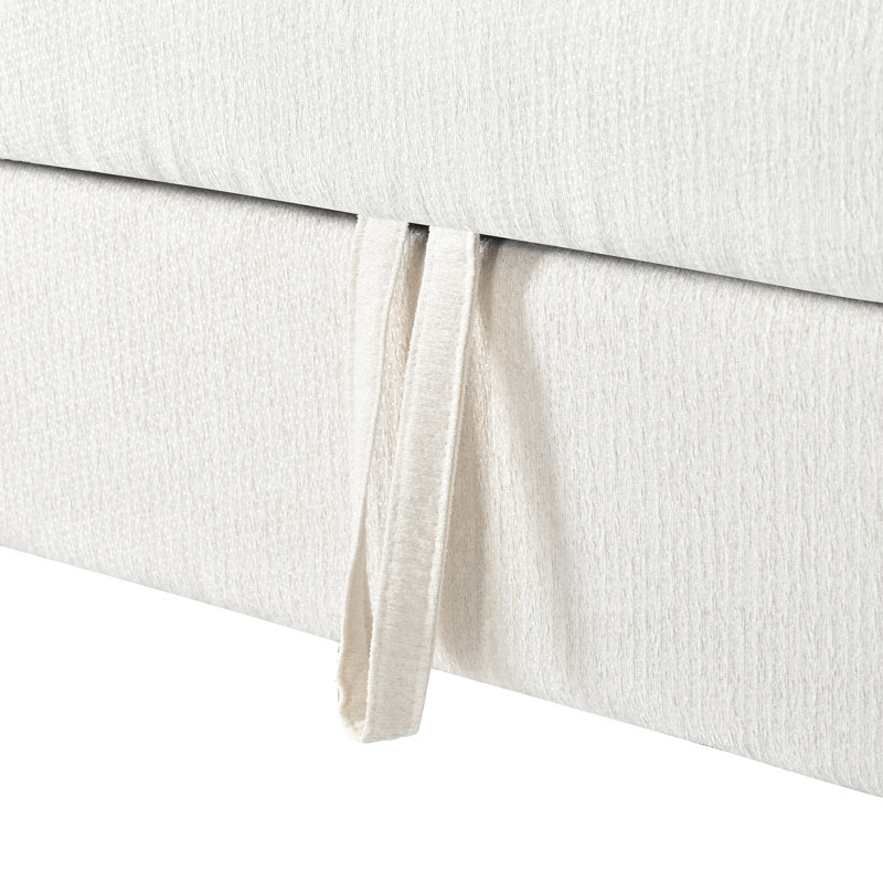 Sofa, Off White Chenille