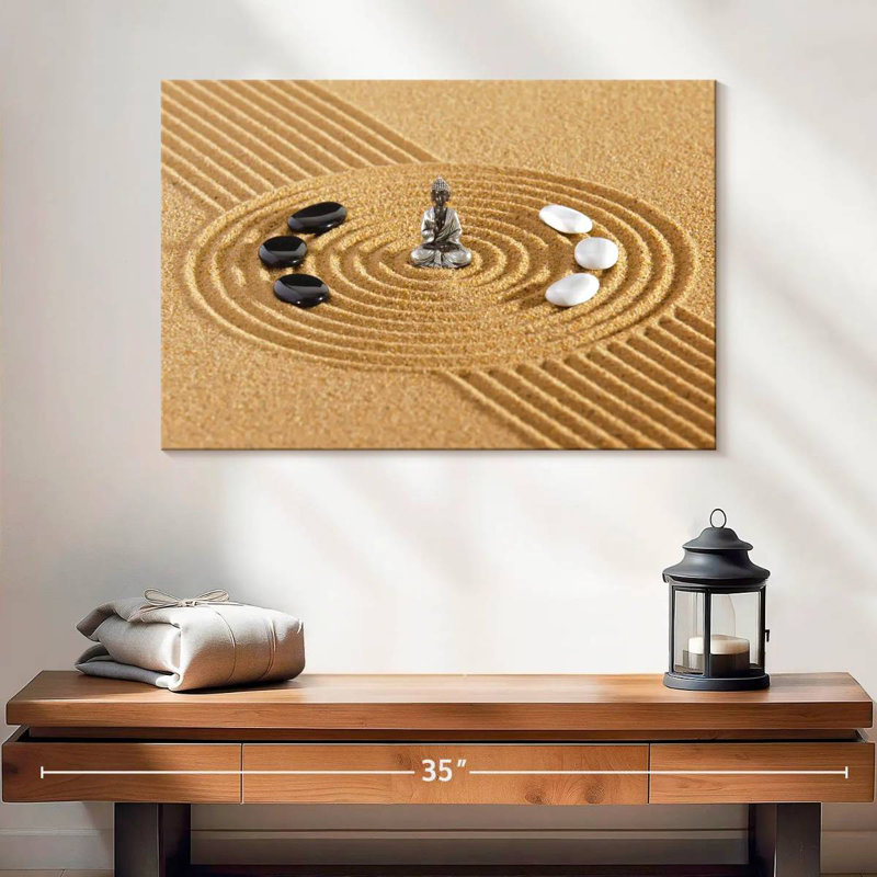 Jardin zen japonais Kerrick, H 16 po x l 24 po