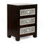 Table de chevet 3 tiroirs en bois