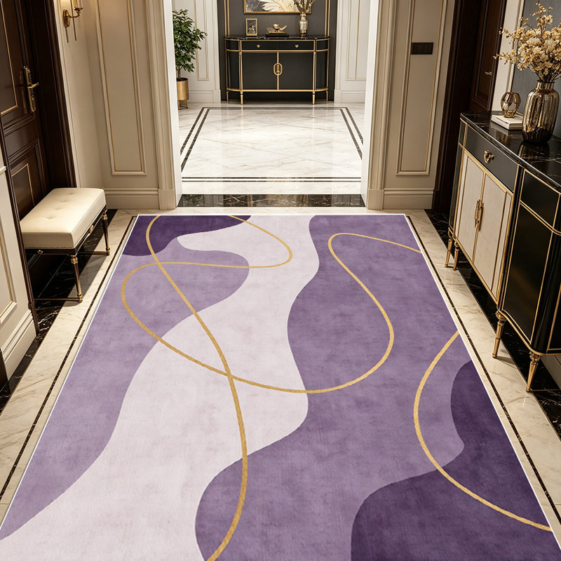Tapis de style art moderne, motif simple et abstrait, tapis décoratif universel pour l'intérieur