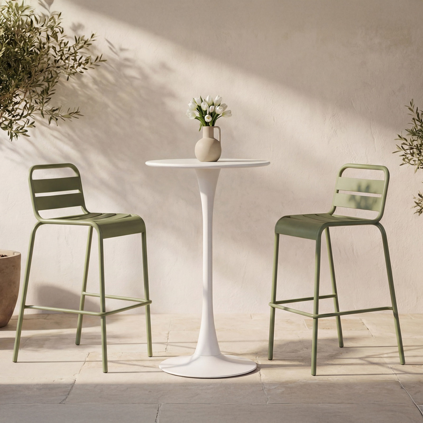 23.62'' Steel Outdoor Table
