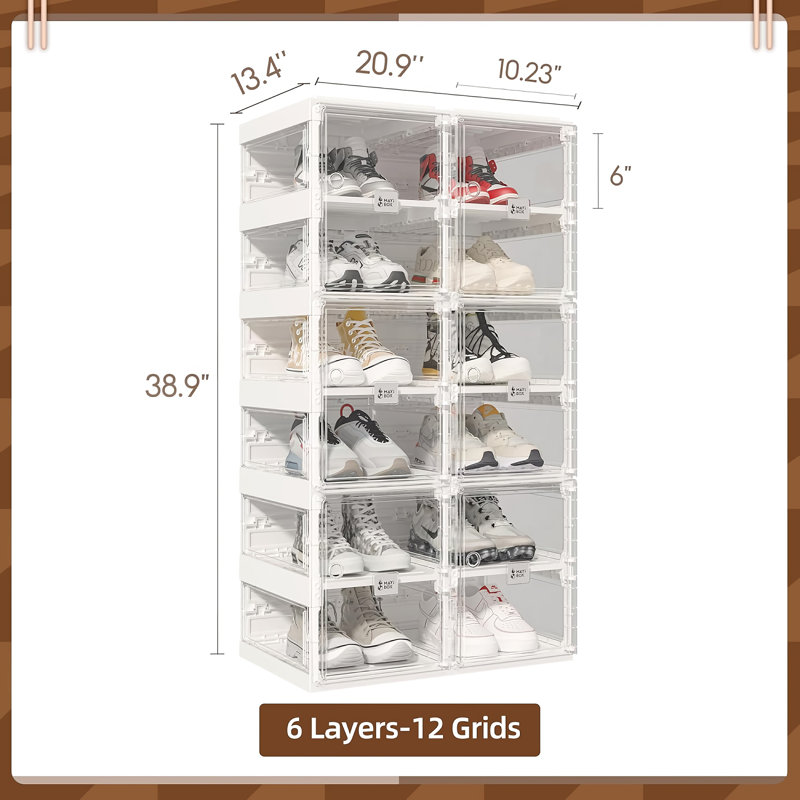 Range-chaussures empilable 12 paires