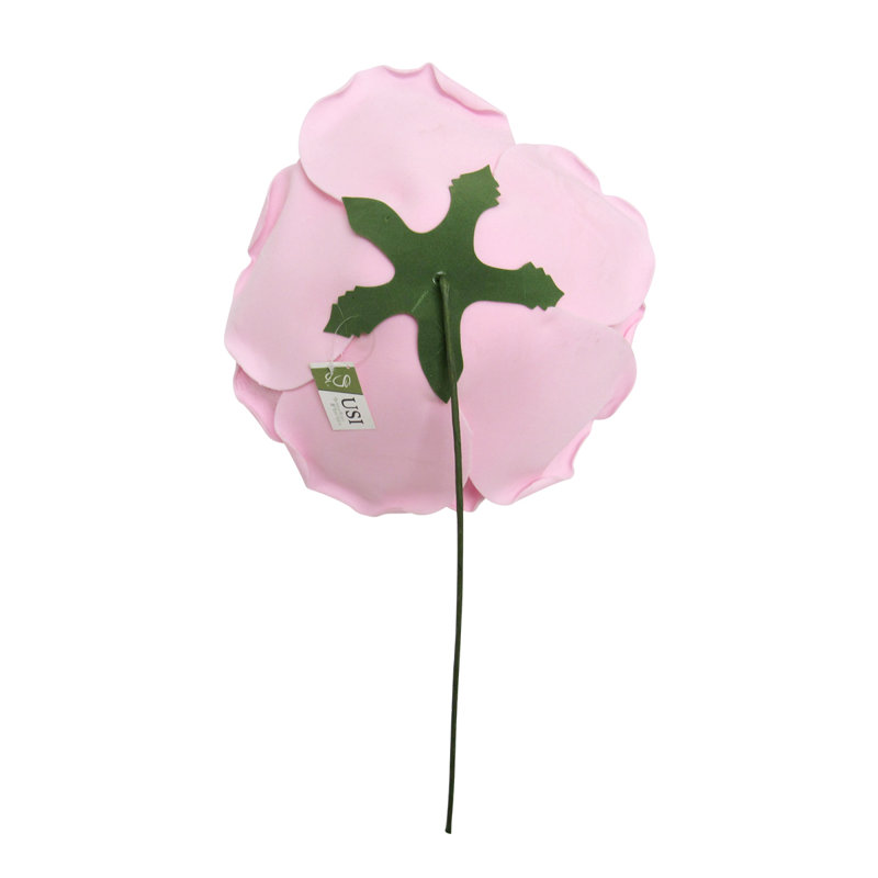 Large Foam Rose Stem, Light Pink, 12" H x 12" W x 6" D