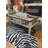 Handmade Augusto Zebra Pattern Cowhide Black/White Rug