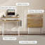 Bureau pliable avec sac de rangement, bureau avec support pour écran, bureau pliant léger-1492659538