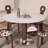 White Round Sintered Stone Dining table-160000524