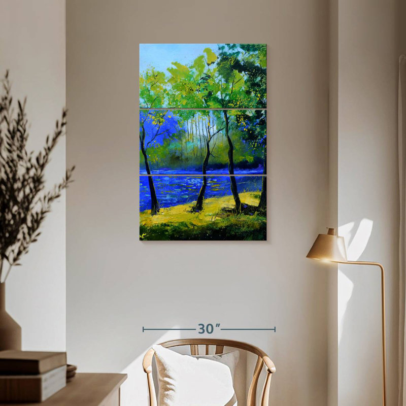 Alvord Mystical Blue River, 57" H x 36" W