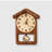 Brown Solid Wood House Shaped Pendulum Wall Clock
