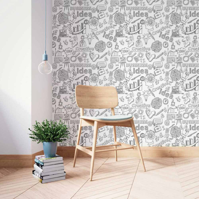 Peel and Stick Wallpaper Roll, 96" L X 24" W