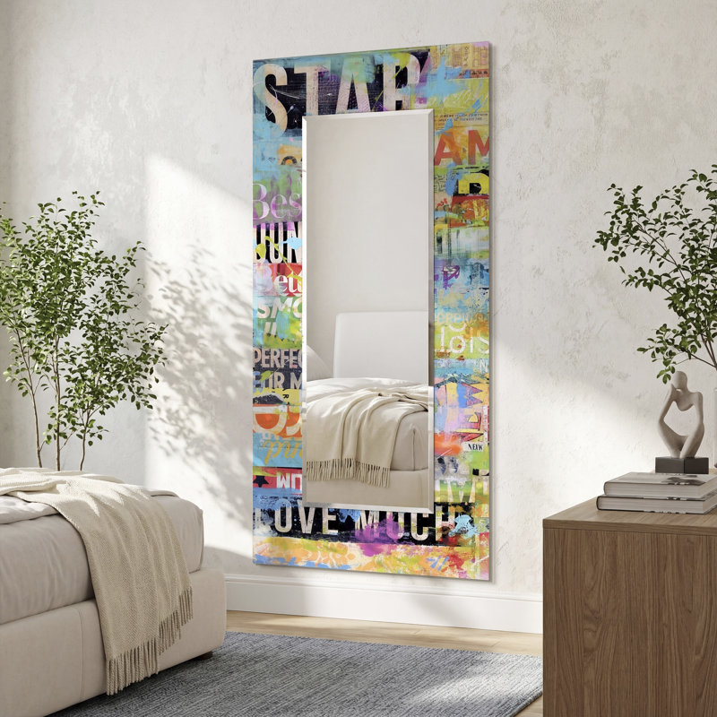 Miroir mural moderne biseauté