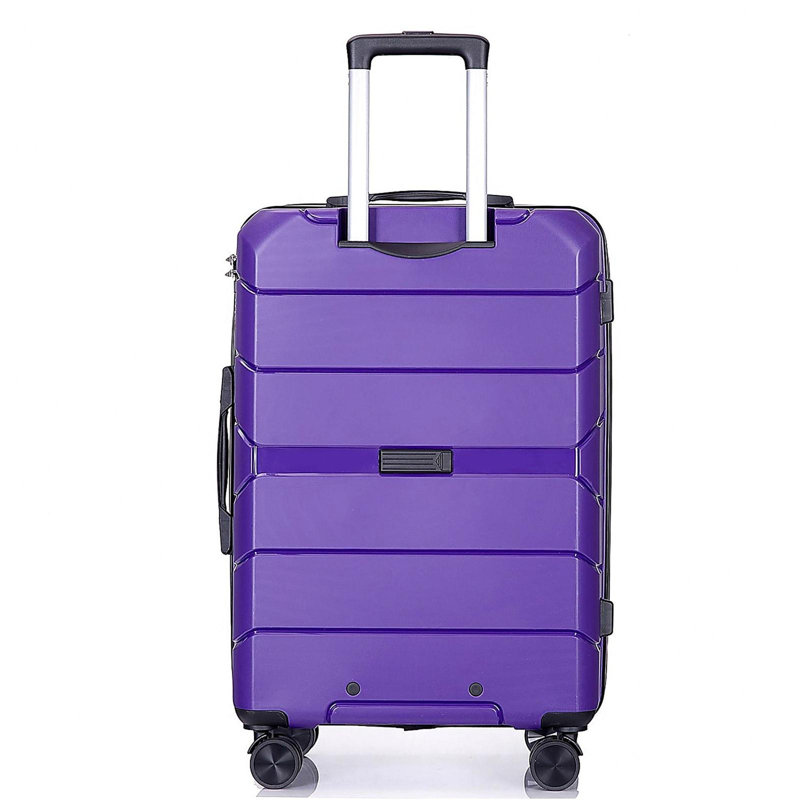 Ensemble de valises légères et durables avec serrure TSA Hardshell Valise Spinner Wheels, ensemble de 3 pièces (20/24/28), mauve