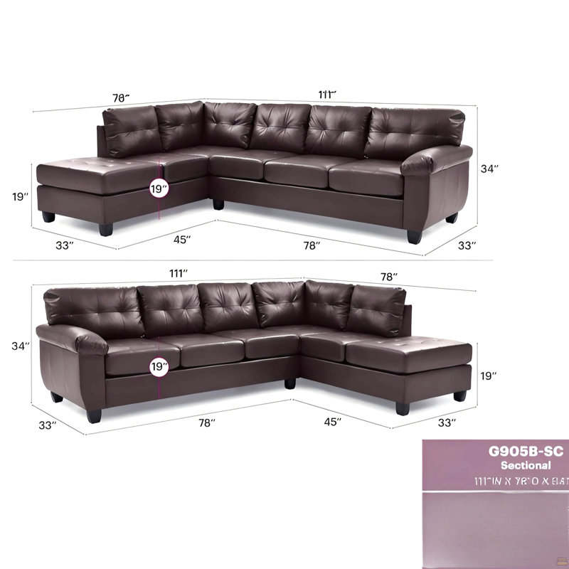 Canapé modulaire Gallant G905B-SC (sans repose-pieds), CAPPUCCINO