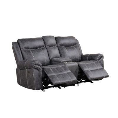 Causeuse en microfibre Power Motion
