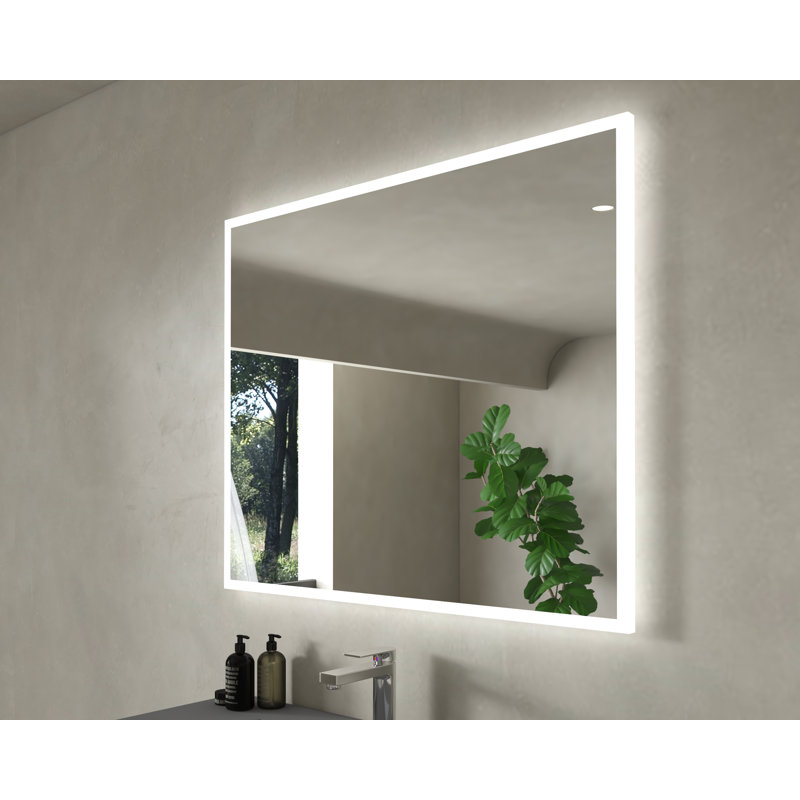 Simona Modern LED Bathroom Vanity Mirror, 30" x 36"
