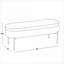 Banc de rangement FlowLuxe Contemporary Glam Onyx