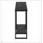 Console moderne étroite avec plateau en stratifié noir et structure en métal, parfaite pour le vestibule ou le canapé-129677748