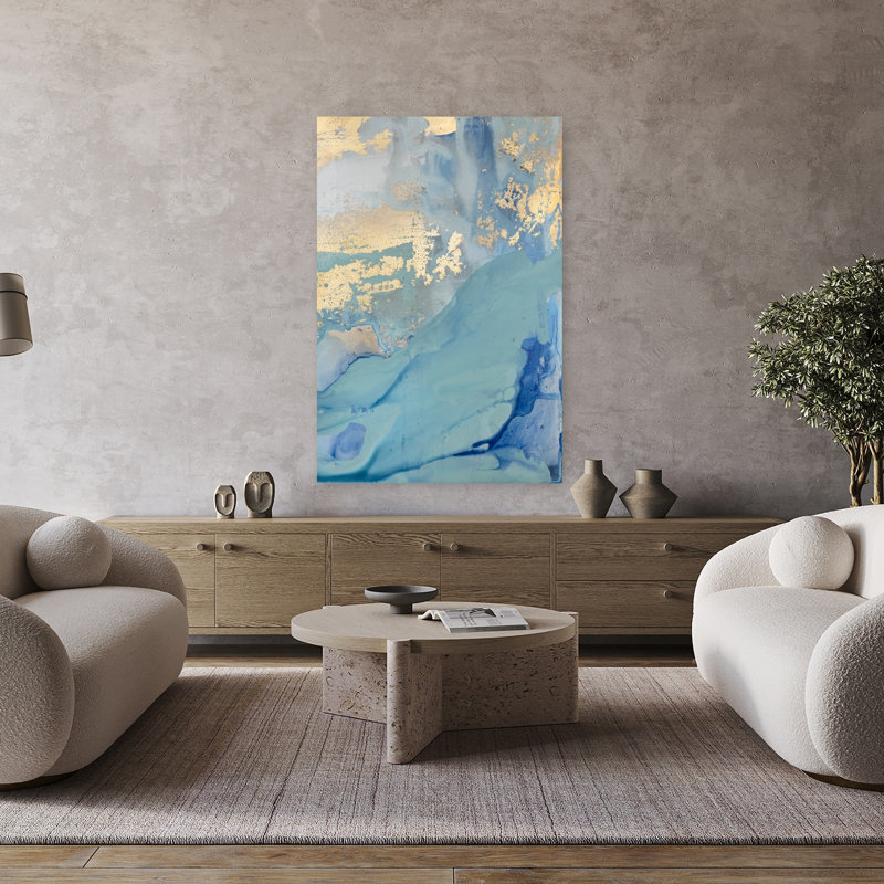 Art contemporain contemporain abstrait, H 48 po x l 32 po
