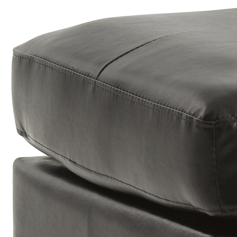Newbury Ottoman, Black, Black