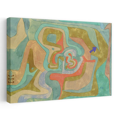 «Flying Away 1934», reproduction d'art classique colorée abstraite