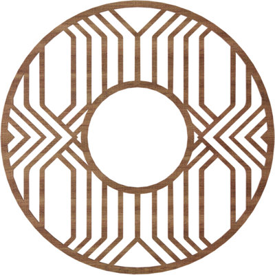 Médaillon de plafond en bois ajouré 28 po x H 10 po x P 28 po x P 10 po