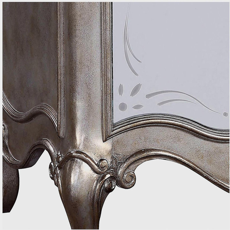 Table de chevet 2 tiroirs Champagne antique