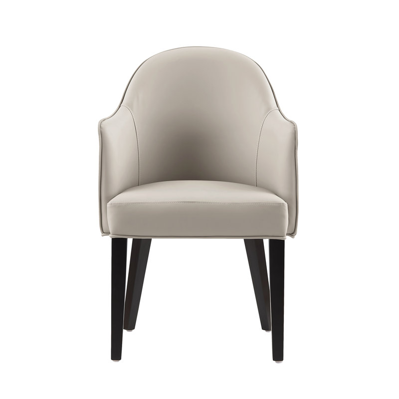 Fauteuil de salle à manger Hillman, Gris clair