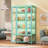 67.25'' Tall Iron Display Cabinet with Glass Door and LED Lights-1365863380