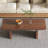 Walnut Solid Wood Rectangular Coffee Table-836769060