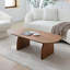 Table basse ovale en bois
