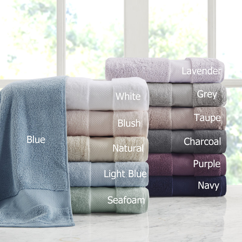 Taupe Turkish Cotton 6-Piece Plush Bath Towel Set