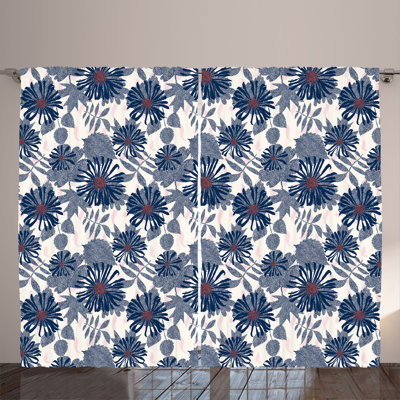 Chrisina Polyester Semi Sheer Curtain Pair