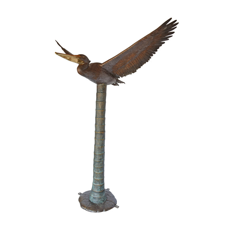 Bronze grandeur nature volante - Taille: L 69 po x l 45 po x H 88 po.