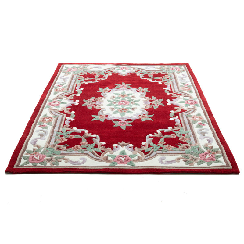 Costilla Hand Tufted Red Rug, Rectangular 90 x 160cm