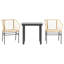 3 Piece Garden Dining Set Glass-1478889685
