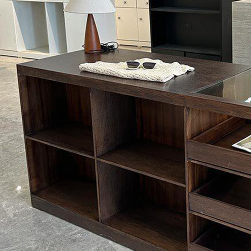 Armoire pour îlot central de style rétro, H 35,43 po x l 78,74 po x P 23,62 po
