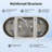 DeerValley Horizon 67" x 31" Freestanding Double Slipper Soaking Acrylic Bathtub with Overflow Drain DV-1T153S