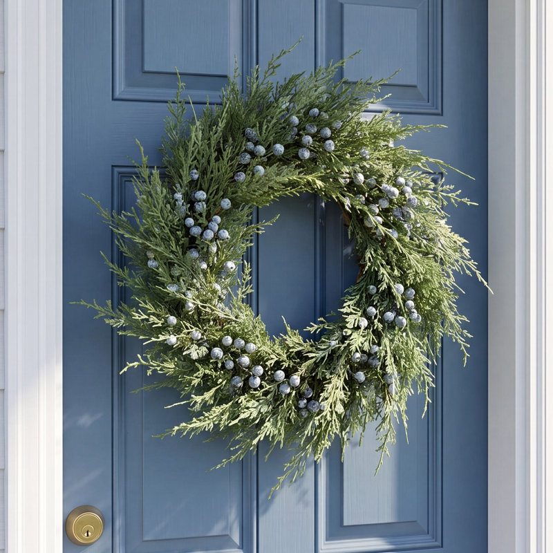 11" Artificial Ellerby Juniper Pine Wreath