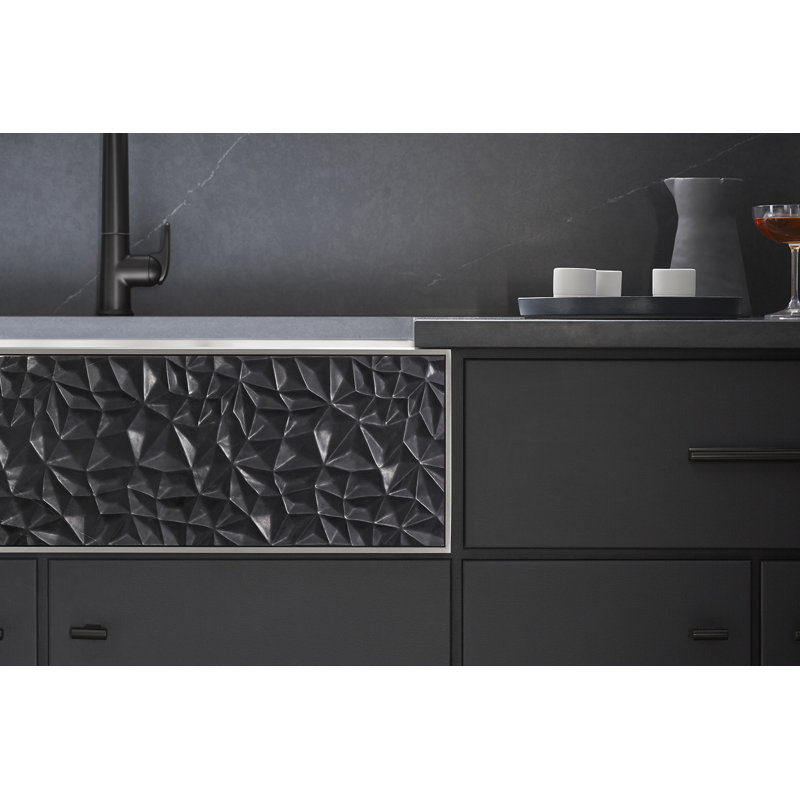 Insert en pierre sculptée Tailor, Marbre Nero Marquina