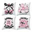 4 housses de coussin décoratives à motif fantôme de crâne
