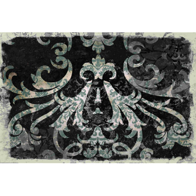 " Distressed Damask Mirror "