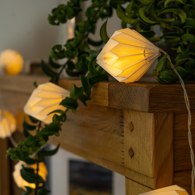 Wattsville 0.07M LED 10 - Bulb Paper Lantern String Light