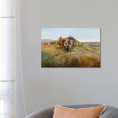 Buffalo Hunt, 1891 by Charles Marion Russell - 1 Piece Wrapped Canvas Painting